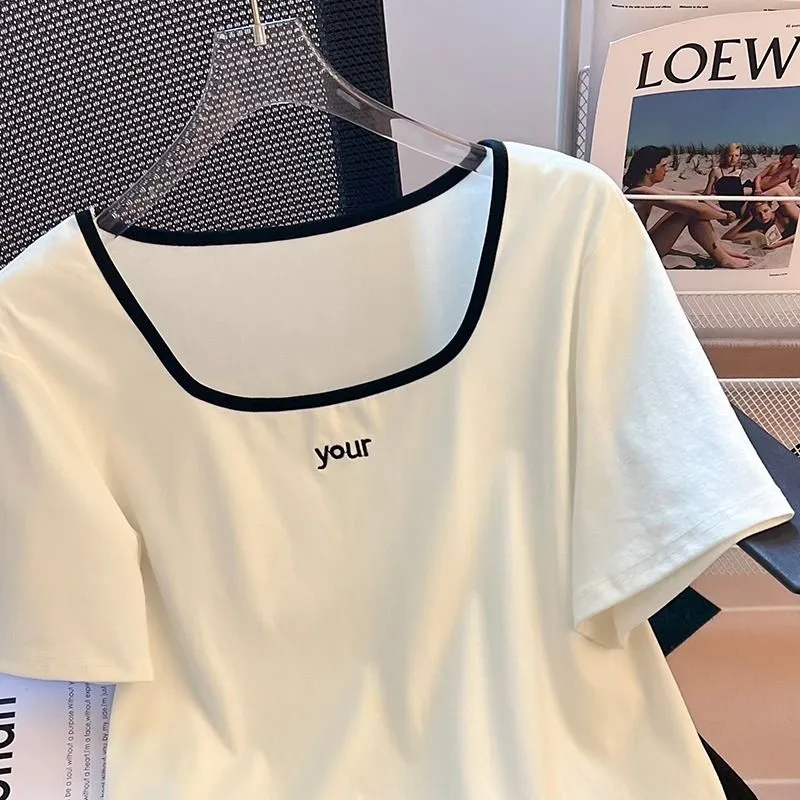 New Design Summer Short Sleeve Irregular Pattern Plus Size Shirt