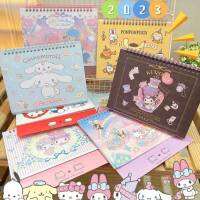 ?พร้อมส่ง? ปฎิทิน SANRIO ปี 2023 ด้านหลังปฎิทินมีให้จดโน๊ตได้ มีแผ่นสติกเกอร์ให้ติดน่ารักๆ ขนาด 20×9 cm