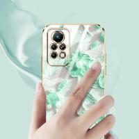 เคสหรูหราสำหรับ Infinix Note 11S Note 11 Pro X697 X698ภาพสีน้ำมันที่ทันสมัยกันกระแทกเคสโทรศัพท์โทรศัพท์พร้อมฟรีสายคล้อง