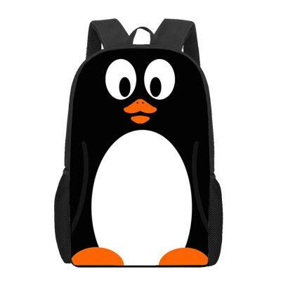 Cute Cartoon Penguin Print Children School Bags Kids Book Bags Girls Boys Student Backpack Teenager Casual Travel Shoulder Bag