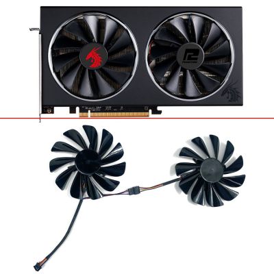 2PCS NEW 95MM 4PIN FDC10U12S9-C Cooling Fan RX 5700 XT Red Dragon GPU FAN For Powercolor RX 5700 XT Red Dragon Red Dragon