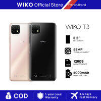 WIKO T3 สมาร์ทโฟน （4GB  + 128GB ） หน้าจอ 6.6 HD+ กล้องหลัง 3 ตัว แบตเตอรี่ใหญ่ 5000mAh  รับประกัน 1 ปี