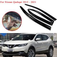 ที่บังแดดคิ้วกันสาดกระจกรถยนต์ลมฝนสำหรับ Nissan Qashqai 2015 2016 2017 2018 2019 2020 2021