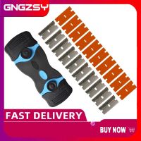 Glue Sticker Remover Cleaning Razor Scraper Plastic Steel Blade Carbon Fiber Vinyl Wrap Film Window Clean Squeegee E21