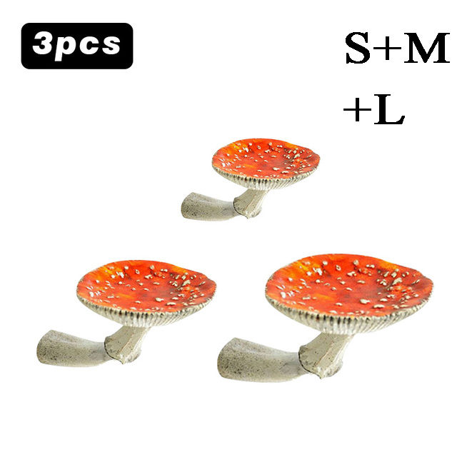 e2เห็ดแขวนชั้นวางเรซิ่นผนังลอยชั้นวาง-amanita-เห็ดรูปร่างเครื่องประดับตกแต่งบ้านสำหรับห้องน้ำแขวนผนังชั้นวาง