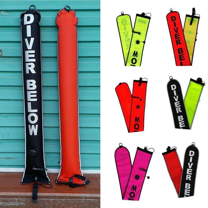 1.2M/4Ft High Visibility Inflatable Scuba Diving SMB Sur Marker Buoy