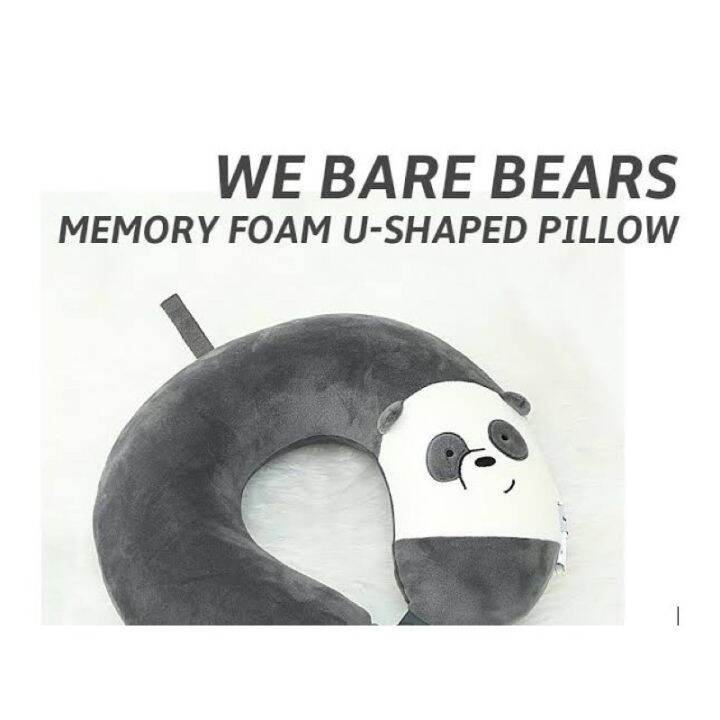 Travel pillow We Bare Bears Neck Pillow Memory Foam by Miniso Lazada PH