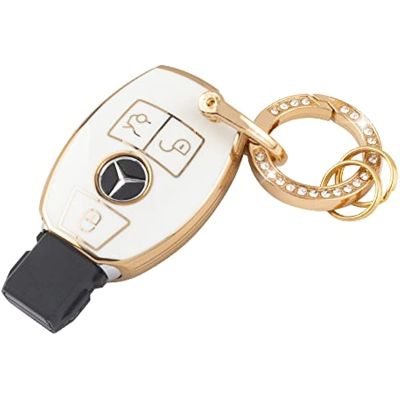 for Mercedes Benz Smart Key Fob Cover Keyless Entry Remote Protector Case Compatible with Mercedes Benz C E S M CLS CLK G Class
