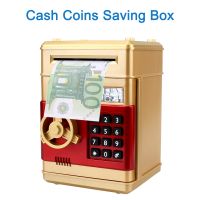 Gift For Kids Electronic Piggy Bank Cash Coins Saving Box ATM Password Money Boxes Automatic Deposit Auto Scroll Paper Banknote