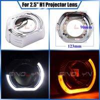 LED Switchback Dual Colors BM Angel Eyes Halo Shrouds For Bi-Xenon Projector 2.5 H13.0 Hella 3RQ5 Covers Bezels Covers Turn Signal Lamps Rfit