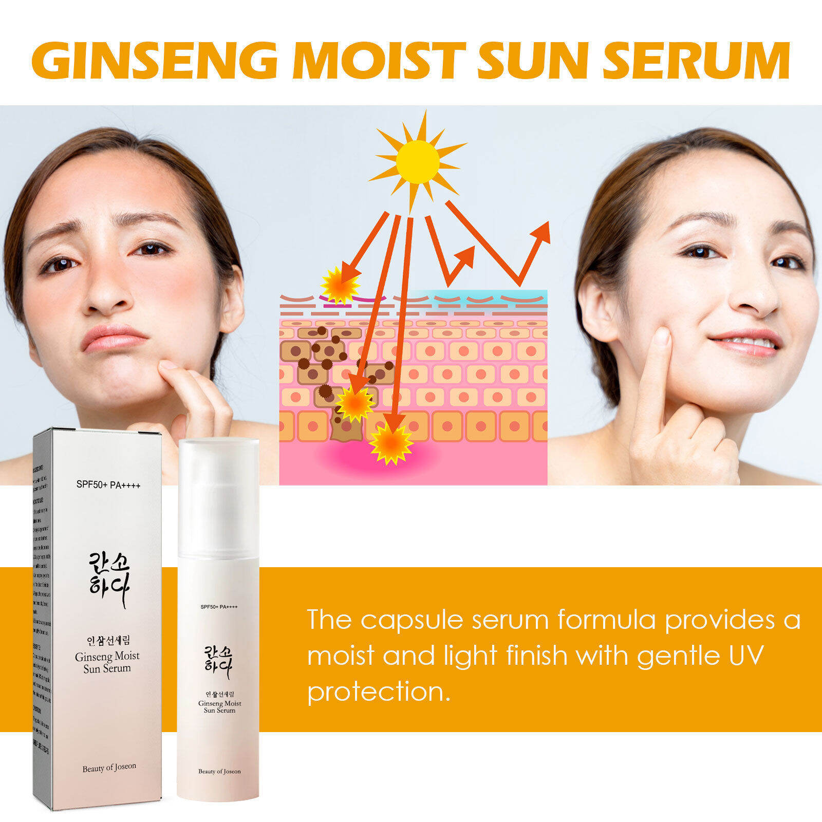 Beauty Of Joseon Ginseng Moist Sun Serum SPF50+ PA++++ 50ml ครีมกันแดด ...