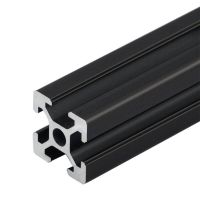 1PC 100mm - 800mm Length  BLACK 2020 European Standard Anodized Aluminum Profile Extrusion Linear Rail 500mm for CNC 3D Printer Hand Tool Parts Access