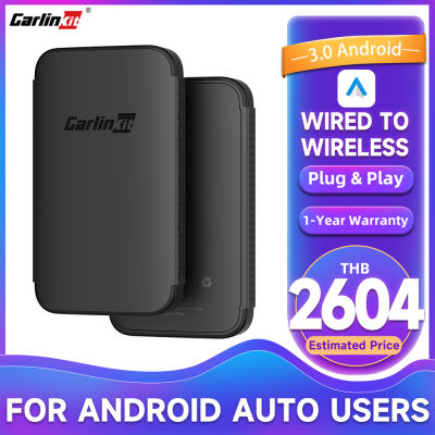 CarlinKit อะแดปเตอร์ไร้สายสำหรับ Android แบบมีสาย Auto To Air Plug And Play 5Ghz WiFi Transmission Wireless Android Auto รองรับ OTA อัพเกรด Auto-Connect