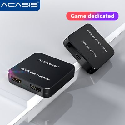 Acasis 4K Type C เป็น HDMI-การ์ดบันทึกวิดีโอที่รองรับ1080P เครื่องบันทึกการ์ดบันทึกเกมอุปกรณ์กล่องสำหรับการสตรีมสด