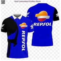 3D Printed Repsol Honda An Hl Polo Shirt Ver 1 Blue in 2023