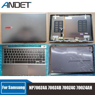 ใหม่เหมาะสำหรับ Samsung NP700Z4A 700Z4B 700Z4C 700Z4AH แป้นพิมพ์ด้านหลังตัวพิมพ์ใหญ่กรอบโลหะที่พักแขนแล็ปท็อปโฮสต์ฝาครอบล่าง