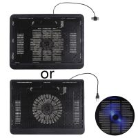 Laptop Cooling Pad Portable Ultra-Slim Quiet Laptop Notebook Cooler Cooling Pad Stand with 1 USB Fans Fits 12-14 Inches