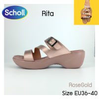 Scholl Rita รองเท้าส้นสูง รองเท้าสกอลล์รุ่นริต้า รองเท้าสตรี นุ่มสบาย เทคโนโลยี่ ไบโอปริ้นท์ นวัตกรรม