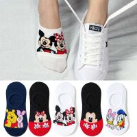 【Sock shop】5คู่/ล็อตฤดูร้อนสบายๆน่ารักผู้หญิงถุงเท้าสัตว์การ์ตูนเมาส์เป็ดถุงเท้าผ้าฝ้ายที่มองไม่เห็นตลกถุงเท้าขนาด35-41Dropshipping