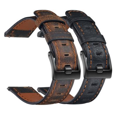 【HOT】✎▨✿ Vinatge Distressed Leather 2 Bip 20mm 22mm Watchbands