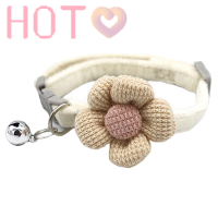 Hot? ดอกไม้น่ารักใหม่ PET Cat COLLAR Traction น่ารักการ์ตูนดอกไม้คอสร้อยคอ