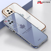 PlusCase Maple Leaf 6D เคสสำหรับ Xiaomi F4 5G X4 GT X3 NFC M4 Pro 4G กันกระแทกรูปแบบการป้องกันชุบซิลิโคนเคสโทรศัพท์