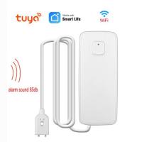 Tuya สมาร์ท Wifi น้ำรั่วเซ็นเซอร์ตรวจจับปลุกน้ำท่วมแจ้งเตือนเข้ากันได้กับสมาร์ทชีวิตวาล์ว80dB ปลุกเสียง