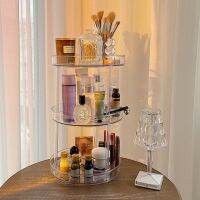 Multifunctional Transparent Rotating Tray Cosmetic Storage Rack Home Multi-layer Organizer Household Kitchen Storage Boxes