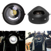 6.5นิ้ว LED รถจักรยานยนต์ R ไฟหน้าไฟหน้าวงเล็บเกลียวสีขาว Hi &amp; Lo Beam หลอดไฟสำหรับ Honda Cafe Racer Bobber Custom