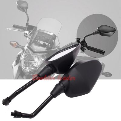 “：{}” Black Motocross Parts Moto Side Mirrors For Suzuki Yamaha Honda NC700 NC700S NC700X NC750 NC750X/S Motorcycle Rearview Mirror