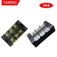 [HOT QAA,JXHKLWW 121] 600V 45A TB-4503 Terminal Block แผง Mount Fixed Barrier 3ตำแหน่ง6สกรู Terminator Terminales