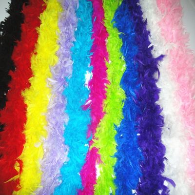 Beautiful 2meters 80grams fluffy Turkey Feather Boaparty wedding occasion dress Shawcar decorationfeathers for crafts etc.