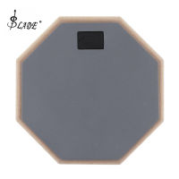 8 Inch Gray Rubber Wooden Dumb Drum Practice Training Drum Pad for Jazz Drums Exercise Musical Instrument