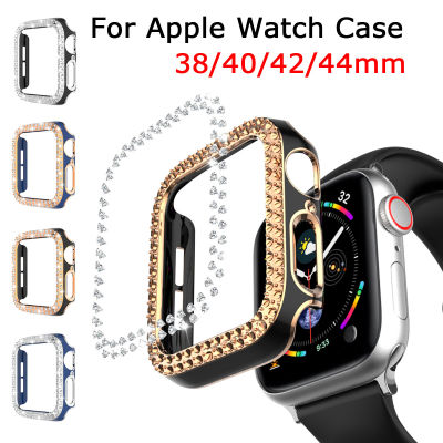 เพชรสำหรับ Apple กรอบนาฬิกา6 SE 5 4 3 2 1 38มม.42มม.Anti-Scratch Bumper เคสสำหรับ Apple 6 5 4 40มม.44มม.