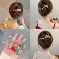 New Fruit Metal Hair Clips Strawberry Hair Accessories for Sweet Girls