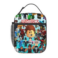 Roblox กระเป๋าใส่กล่องอาหารกลางวัน มีฉนวนกันความร้อน สําหรับเด็กผู้ชาย และเด็กผู้หญิง