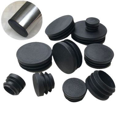 hotx【DT】 Round Pipe Inner Plug 10-60mm Tube End Cap for Table Leg Dust Cover Protector Leveling Feet Accessories