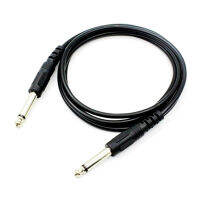 【1.5M/3M/5M/10M 】แจ็ค6.35มม. ถึง6.35มม. 1/4 "สายไมโครโฟนสายกีตาร์ Mono Audio Aux Cable อะแดปเตอร์แจ็คสายสัญญาณเสียงกีตาร์คู่