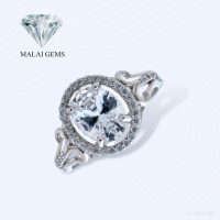 Malai Gems แหวนเพชร เงินแท้ 925 เคลือบทองคำขาว ประดับเพชรสวิส CZ รุ่น 151-1Rl57980 แถมกล่อง แหวนเงินแท้ แหวนเงิน แหวน