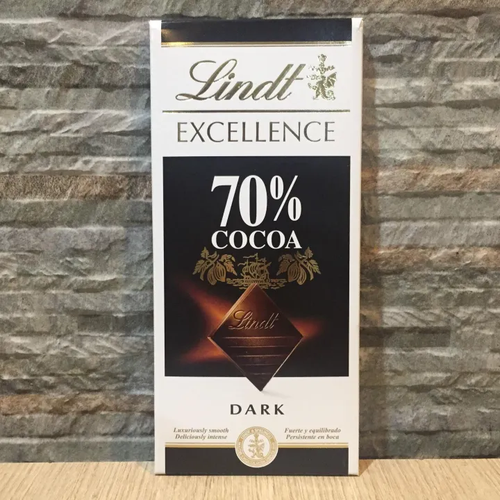 Lindt 70 Dark Chocolate 100g bar Keto friendly Lazada PH