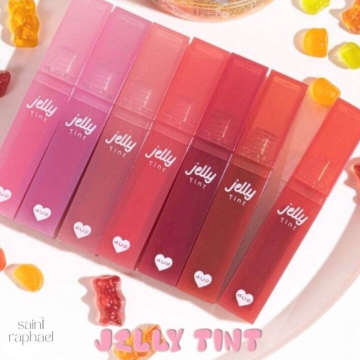 【Hot】 4u2 Jelly Lip Tint Best Jelly texture, soft, and chewy lips