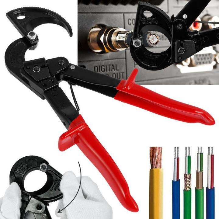 Ratchet Cable Cutter Portable Ratcheting Wire Cutting Tool Cutting