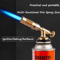 Portable Metal Flame Gun Butane Burner High Temperature Welding Gas Torch Lighter Outdoor BBQ Heating Ignition Butane Gas Burner