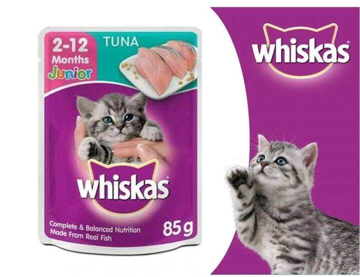 Whiskas Junior Tuna 80 Gram Makanan Anak Kucing Kecil Makanan Basah ISI