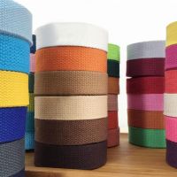 【YF】■  New 25mm(1) 12 meter Canvas bag webbing/label ribbon/Bias binding tape Diy craft 40colors free shipping