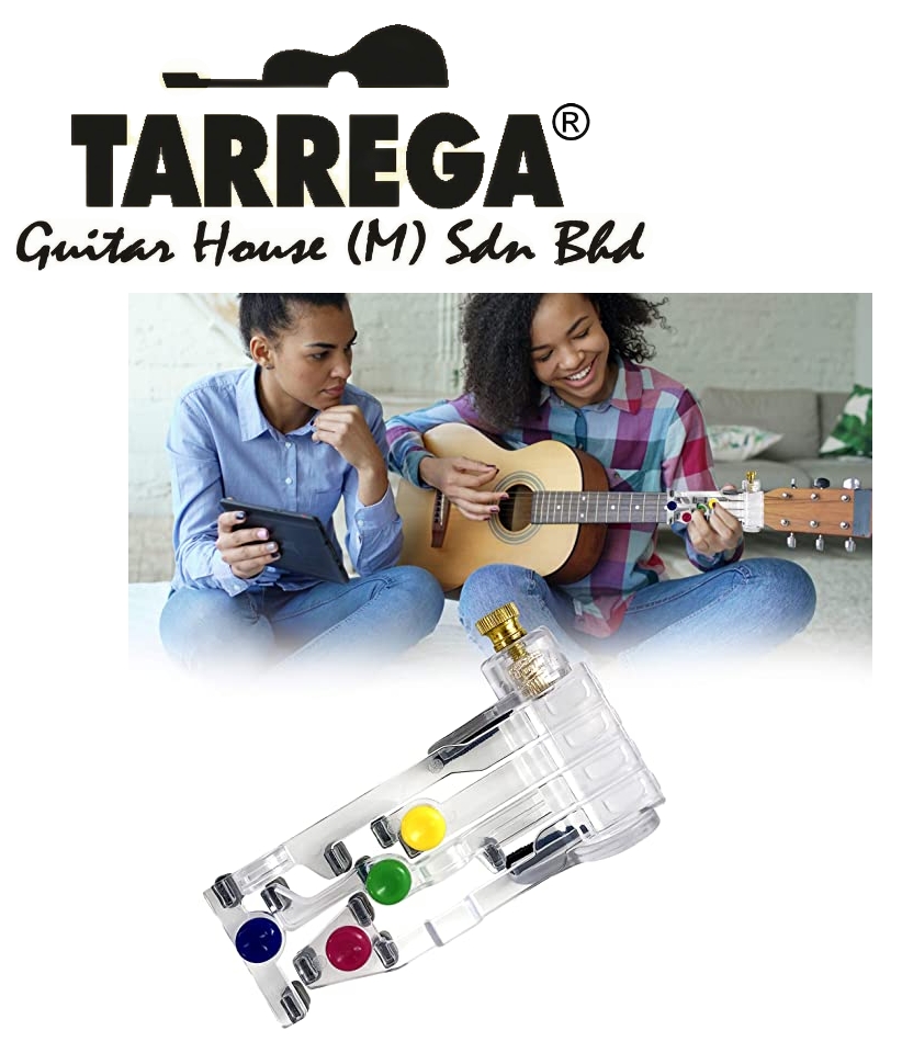 One-key chord assisted learning tool for guitar beginners. 