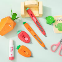 Student Paper Cutters Automatic Retractable Mini Letter / Carrot / Strawberry Letter Opener