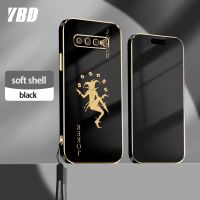 เคสโทรศัพท์ YBD สำหรับ Samsung Galaxy S8 Plus S8+ S9 Plus S9+ S10 Plus S10+ โป๊กเกอร์มินิมอลขั้นสูงเทรนด์แฟชั่นสไตล์กรอบนิ่มพร้อมฟรีสายคล้อง