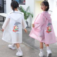 2020 New Cute Fashion Children s Rucksack Raincoat Hiking Cartoon Reflective Stripe Poncho Children School Bag