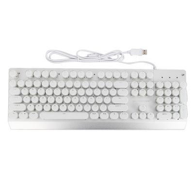 Sunrose T660 Usb Suspension Cap English Mechanical Keyboard Wired Keyboard Backlight Splashproof 104 Keys Gaming Keyboard For Lol Pubg Games